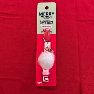 Merry Makings Falala Breakaway Cat Collar with Pom